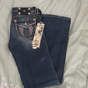 Miss Me Dark Blue Boot Cut Jeans